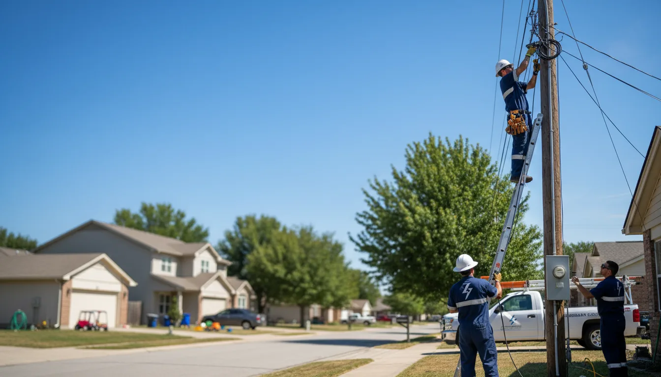 Residential electrician providing installation services in Twin Lakes, MN